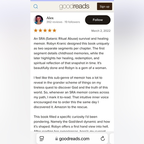 FREE* Book, Surviving The Occult- Little Bird and Her Jesus by Robyn Kranig. - Picture 6 of 16